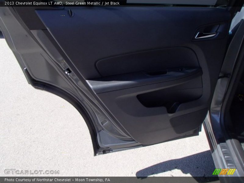 Steel Green Metallic / Jet Black 2013 Chevrolet Equinox LT AWD