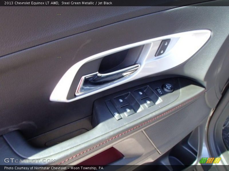 Steel Green Metallic / Jet Black 2013 Chevrolet Equinox LT AWD