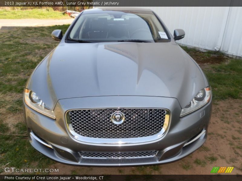 Lunar Grey Metallic / Jet/Ivory 2013 Jaguar XJ XJL Portfolio AWD