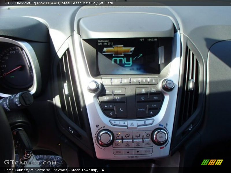 Steel Green Metallic / Jet Black 2013 Chevrolet Equinox LT AWD