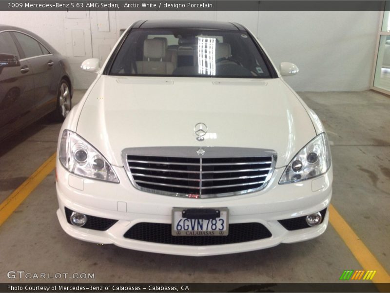Arctic White / designo Porcelain 2009 Mercedes-Benz S 63 AMG Sedan