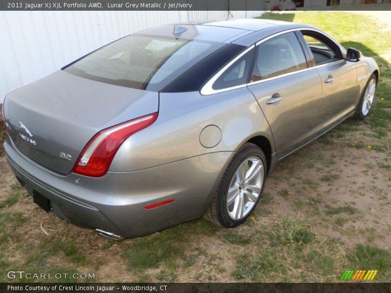 Lunar Grey Metallic / Jet/Ivory 2013 Jaguar XJ XJL Portfolio AWD