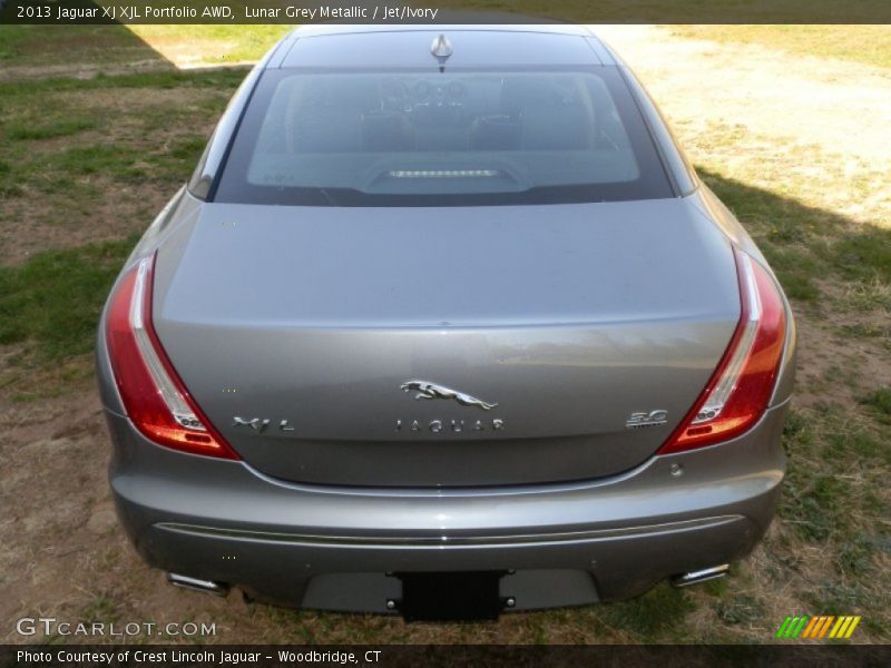 Lunar Grey Metallic / Jet/Ivory 2013 Jaguar XJ XJL Portfolio AWD