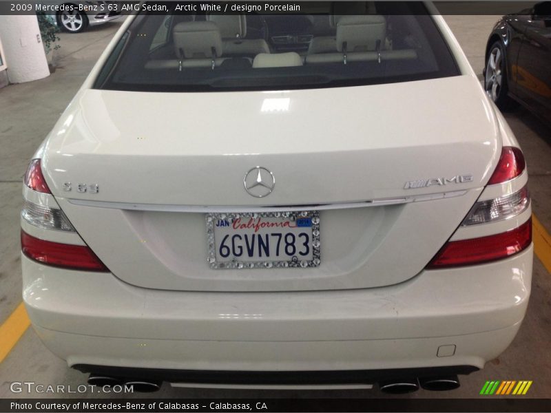 Arctic White / designo Porcelain 2009 Mercedes-Benz S 63 AMG Sedan