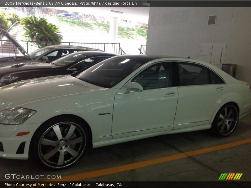 Arctic White / designo Porcelain 2009 Mercedes-Benz S 63 AMG Sedan