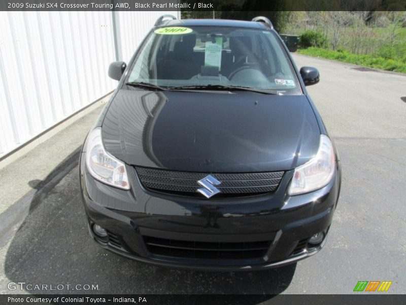 Black Pearl Metallic / Black 2009 Suzuki SX4 Crossover Touring AWD
