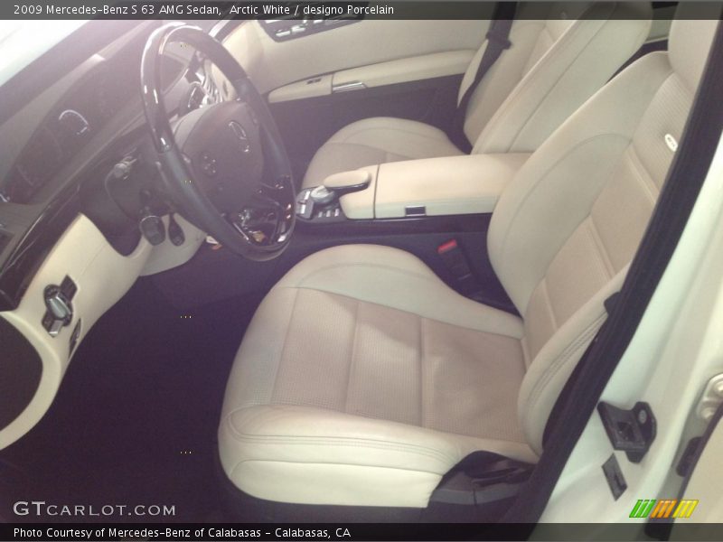 Arctic White / designo Porcelain 2009 Mercedes-Benz S 63 AMG Sedan