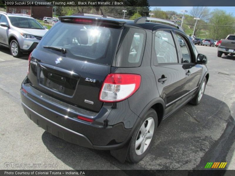 Black Pearl Metallic / Black 2009 Suzuki SX4 Crossover Touring AWD