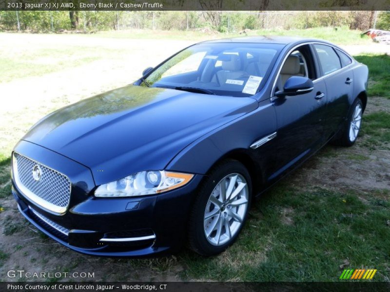 Ebony Black / Cashew/Truffle 2013 Jaguar XJ XJ AWD