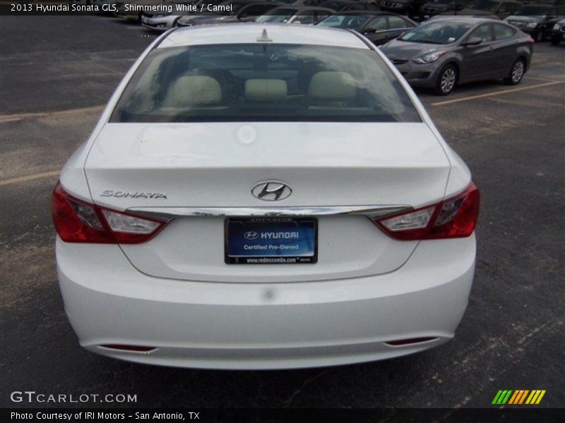 Shimmering White / Camel 2013 Hyundai Sonata GLS