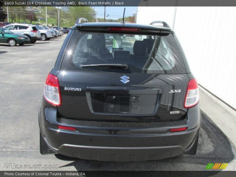 Black Pearl Metallic / Black 2009 Suzuki SX4 Crossover Touring AWD