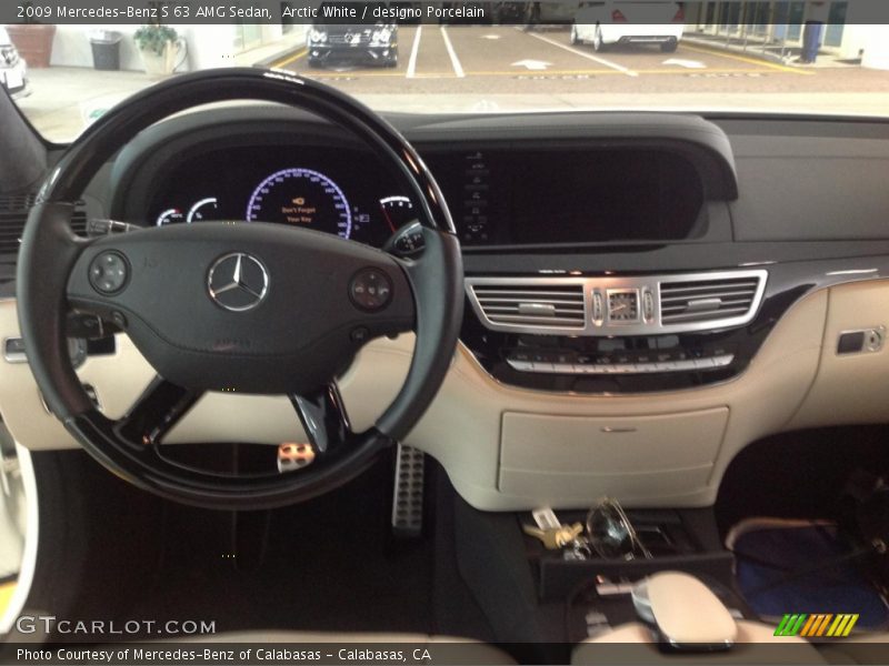 Arctic White / designo Porcelain 2009 Mercedes-Benz S 63 AMG Sedan