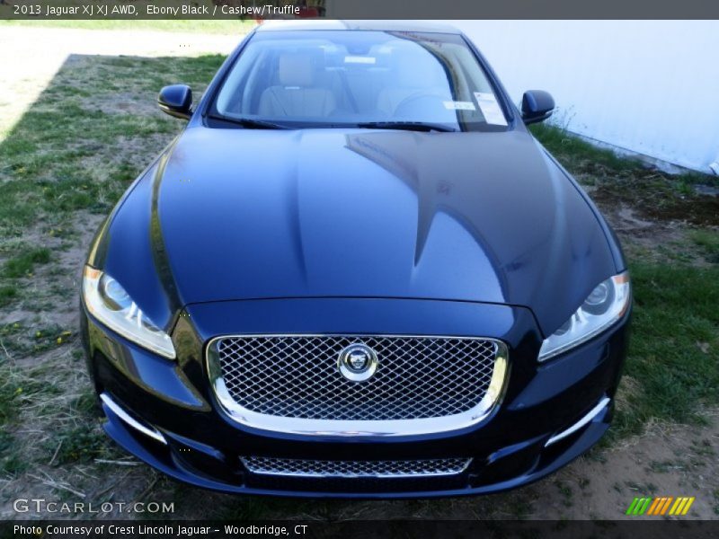 Ebony Black / Cashew/Truffle 2013 Jaguar XJ XJ AWD
