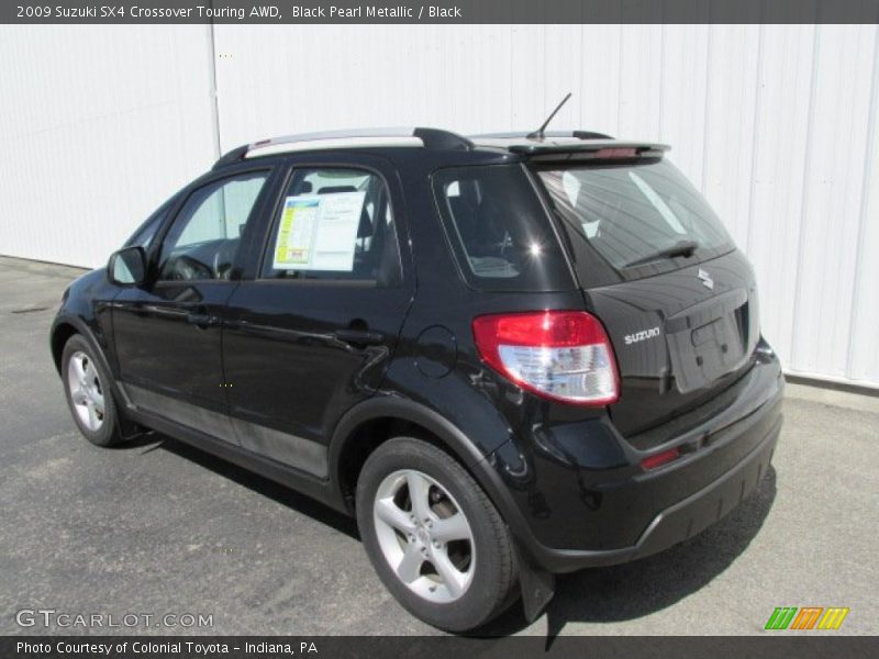 Black Pearl Metallic / Black 2009 Suzuki SX4 Crossover Touring AWD