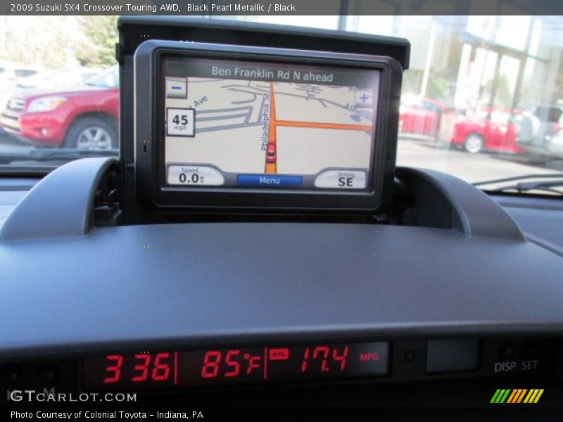 Black Pearl Metallic / Black 2009 Suzuki SX4 Crossover Touring AWD