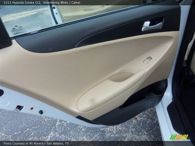 Shimmering White / Camel 2013 Hyundai Sonata GLS