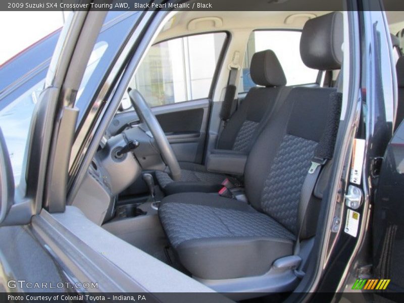Black Pearl Metallic / Black 2009 Suzuki SX4 Crossover Touring AWD