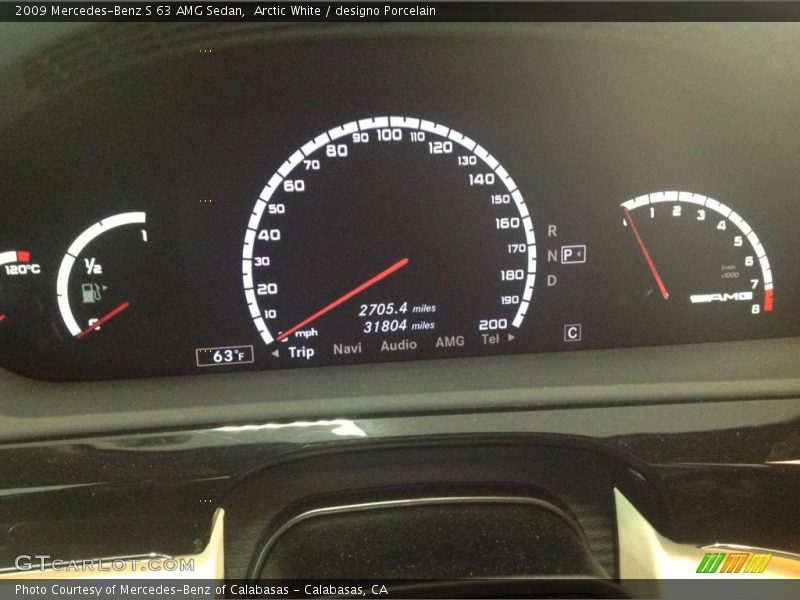 Arctic White / designo Porcelain 2009 Mercedes-Benz S 63 AMG Sedan