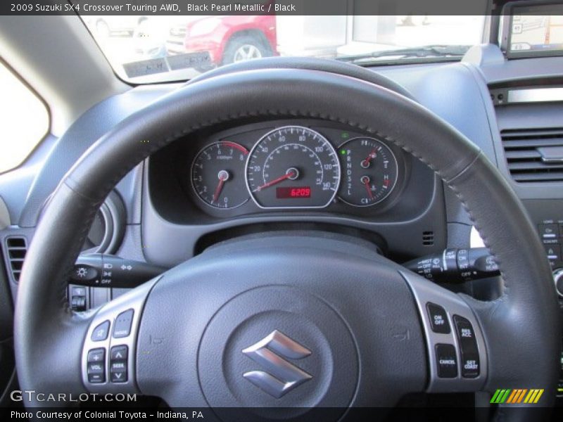 Black Pearl Metallic / Black 2009 Suzuki SX4 Crossover Touring AWD