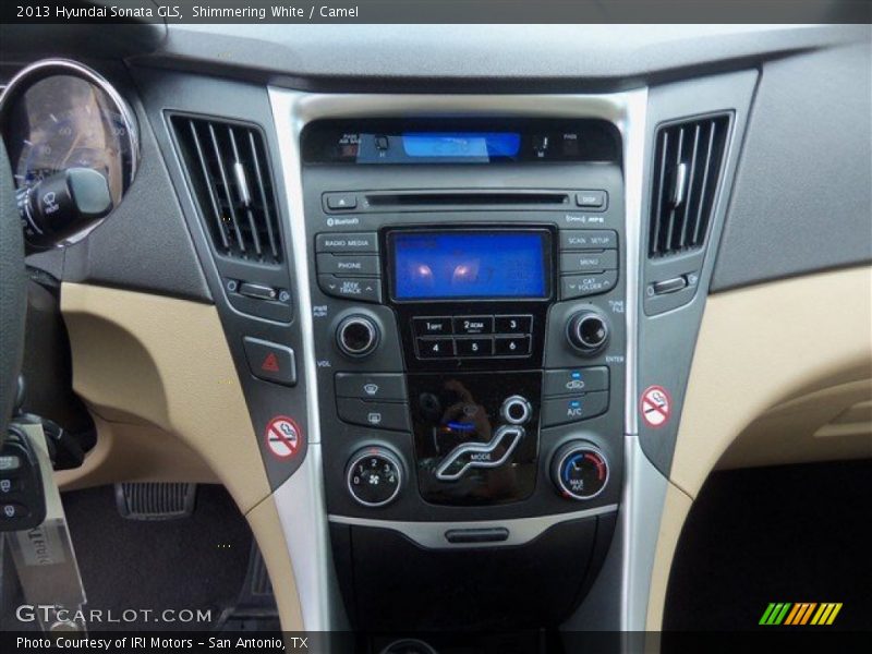 Shimmering White / Camel 2013 Hyundai Sonata GLS