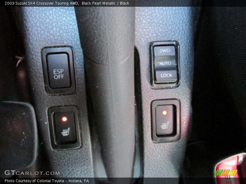 Black Pearl Metallic / Black 2009 Suzuki SX4 Crossover Touring AWD