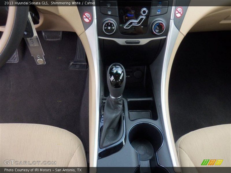 Shimmering White / Camel 2013 Hyundai Sonata GLS
