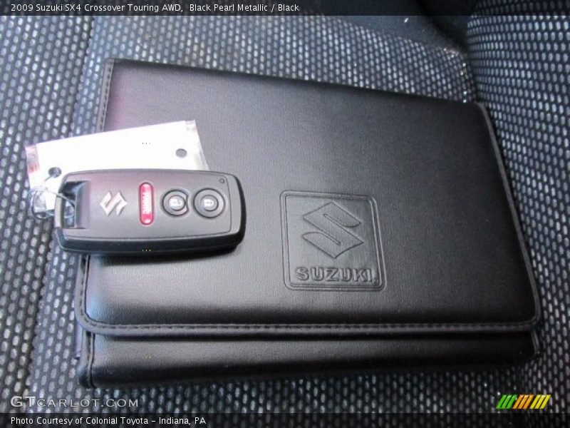 Black Pearl Metallic / Black 2009 Suzuki SX4 Crossover Touring AWD