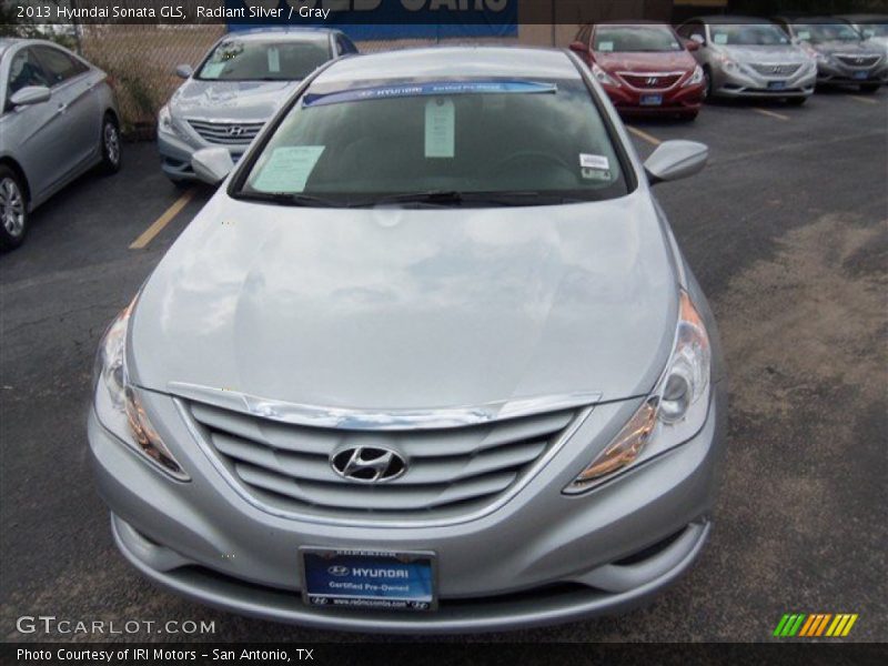 Radiant Silver / Gray 2013 Hyundai Sonata GLS