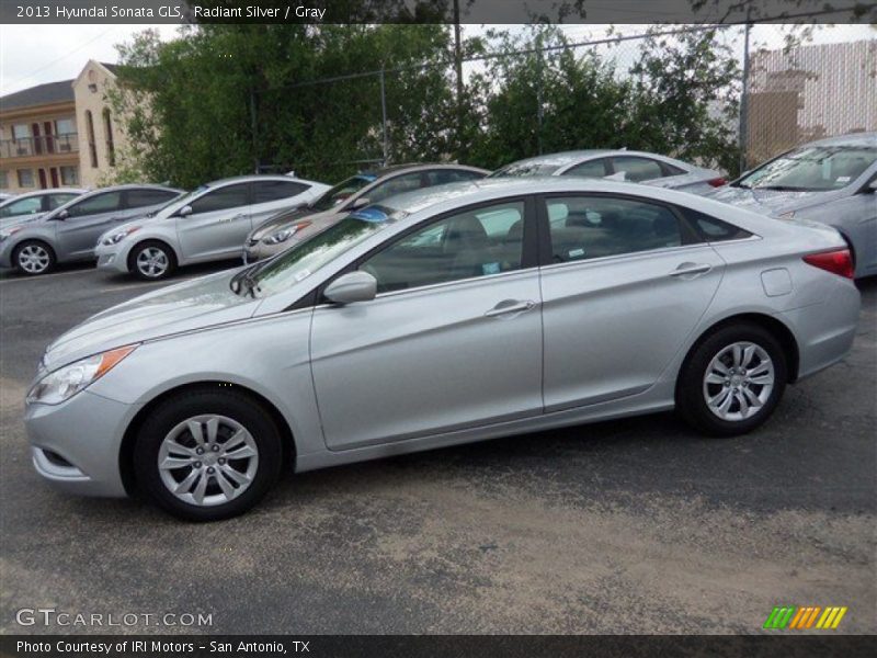 Radiant Silver / Gray 2013 Hyundai Sonata GLS