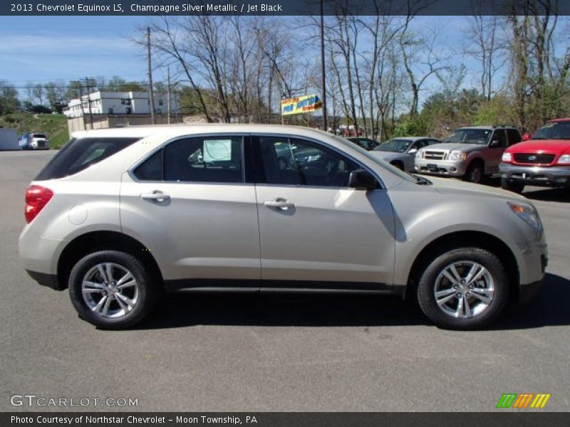 Champagne Silver Metallic / Jet Black 2013 Chevrolet Equinox LS