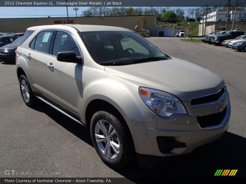 Champagne Silver Metallic / Jet Black 2013 Chevrolet Equinox LS