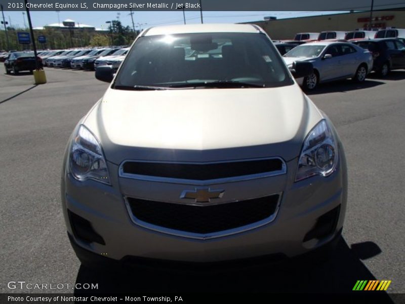 Champagne Silver Metallic / Jet Black 2013 Chevrolet Equinox LS