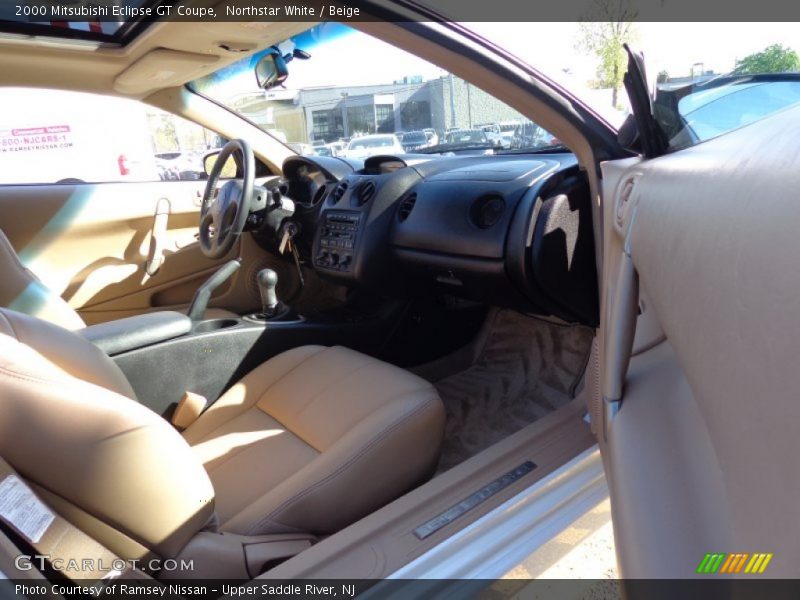Northstar White / Beige 2000 Mitsubishi Eclipse GT Coupe