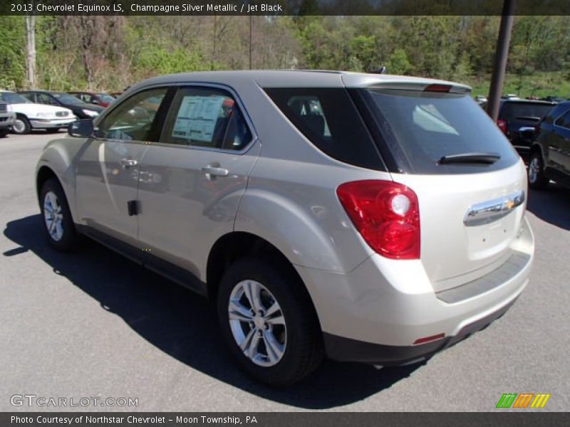 Champagne Silver Metallic / Jet Black 2013 Chevrolet Equinox LS