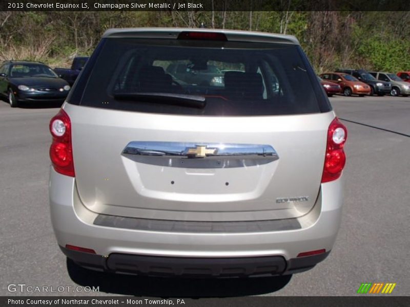 Champagne Silver Metallic / Jet Black 2013 Chevrolet Equinox LS