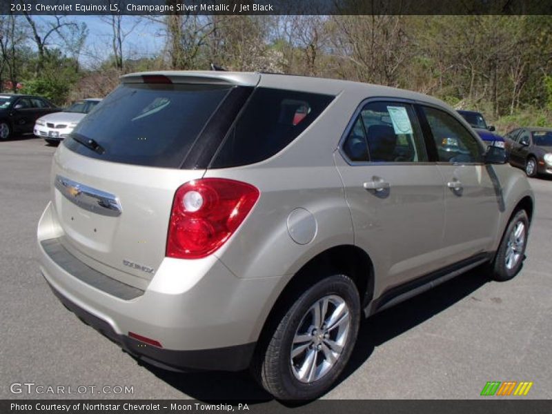 Champagne Silver Metallic / Jet Black 2013 Chevrolet Equinox LS