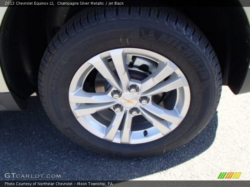 Champagne Silver Metallic / Jet Black 2013 Chevrolet Equinox LS