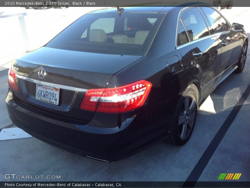 Black / Black 2010 Mercedes-Benz E 350 Sedan