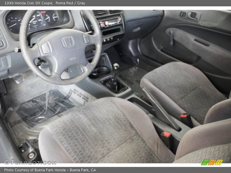 Gray Interior - 1999 Civic DX Coupe 