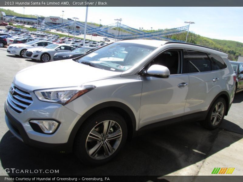 Circuit Silver / Black 2013 Hyundai Santa Fe Limited AWD