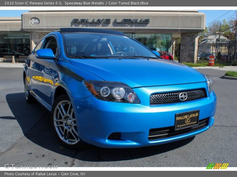 Speedway Blue Metallic / Color Tuned Black/Blue 2010 Scion tC Release Series 6.0