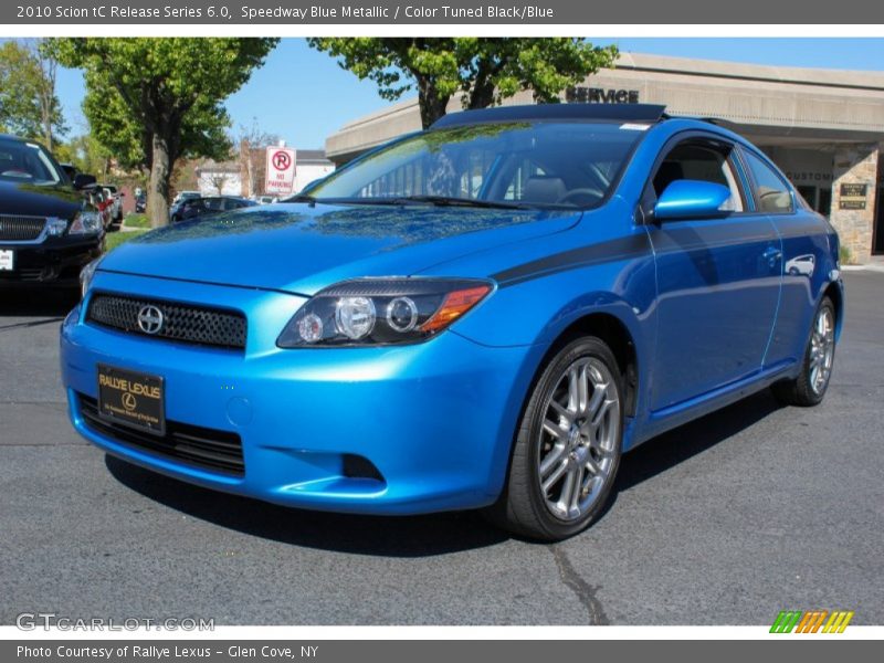 Speedway Blue Metallic / Color Tuned Black/Blue 2010 Scion tC Release Series 6.0