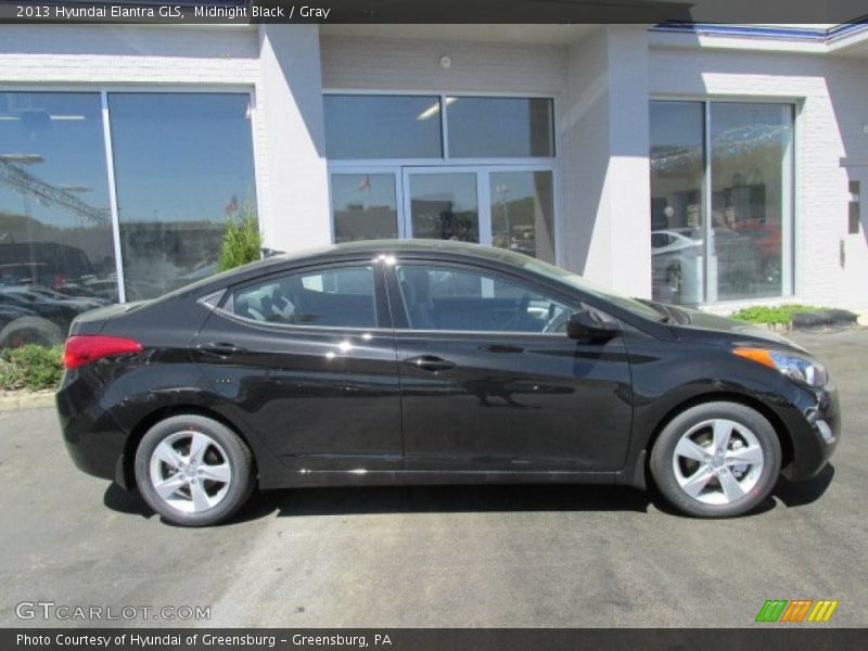 Midnight Black / Gray 2013 Hyundai Elantra GLS