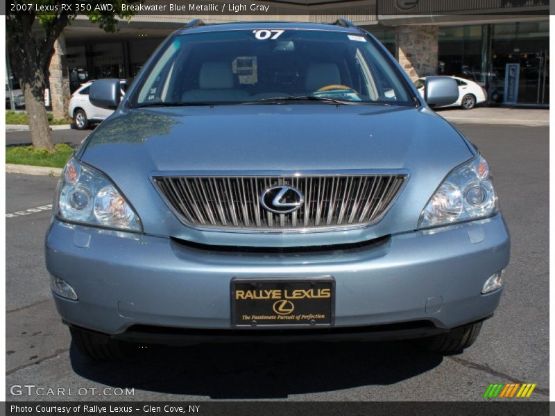 Breakwater Blue Metallic / Light Gray 2007 Lexus RX 350 AWD