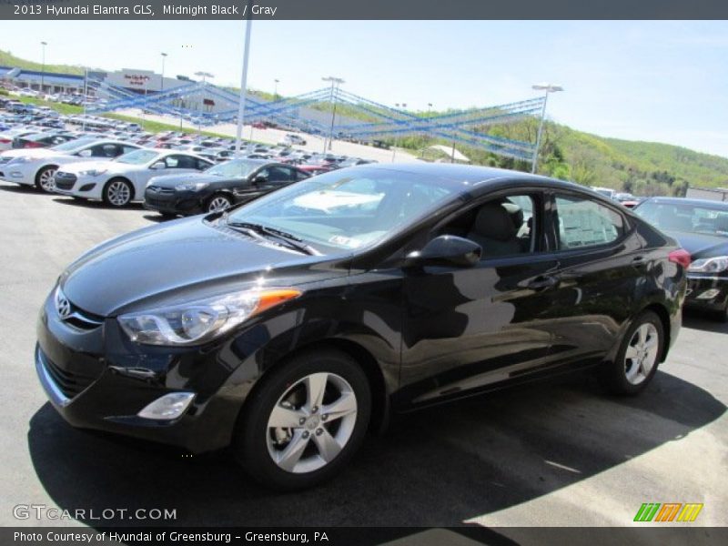 Midnight Black / Gray 2013 Hyundai Elantra GLS