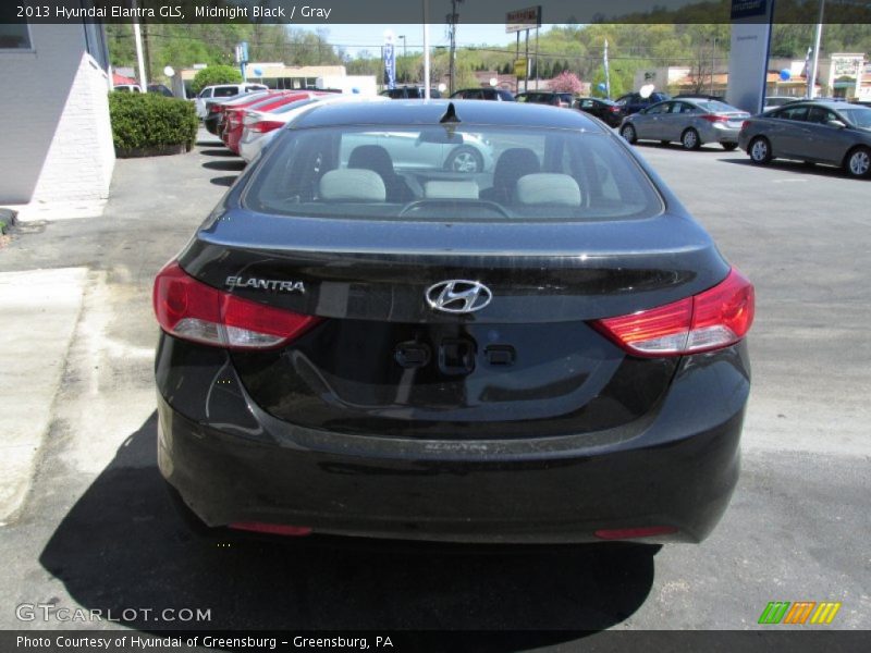 Midnight Black / Gray 2013 Hyundai Elantra GLS