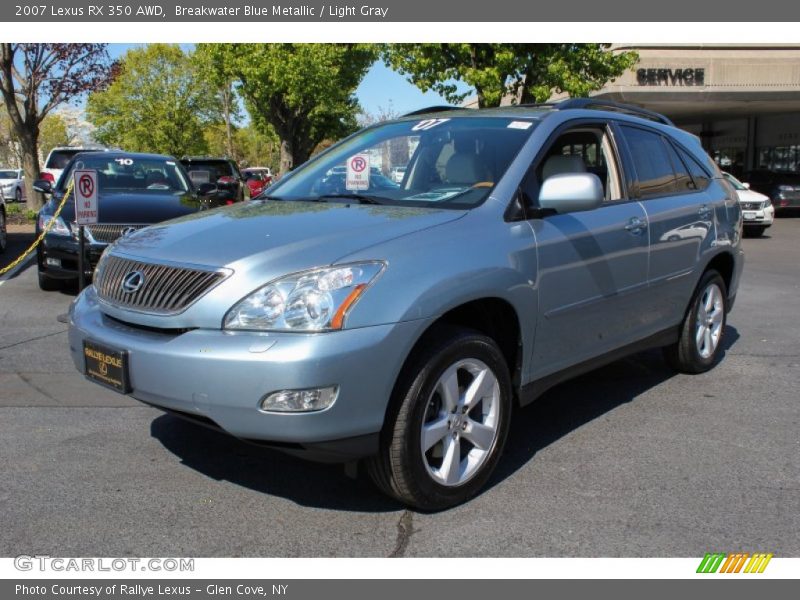 Breakwater Blue Metallic / Light Gray 2007 Lexus RX 350 AWD