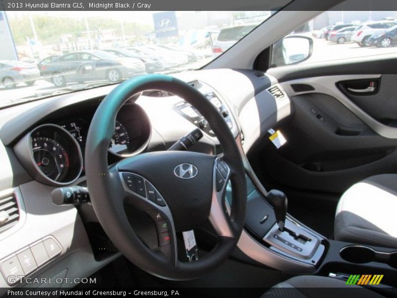 Midnight Black / Gray 2013 Hyundai Elantra GLS