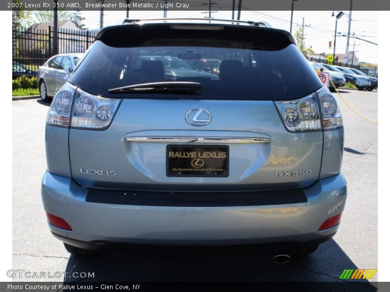 Breakwater Blue Metallic / Light Gray 2007 Lexus RX 350 AWD