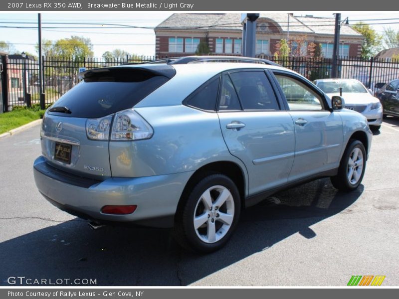 Breakwater Blue Metallic / Light Gray 2007 Lexus RX 350 AWD